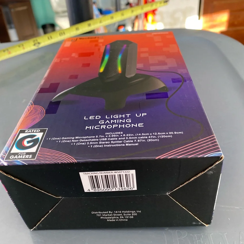 NEW Unlocked LED Light Up Gaming Microphone